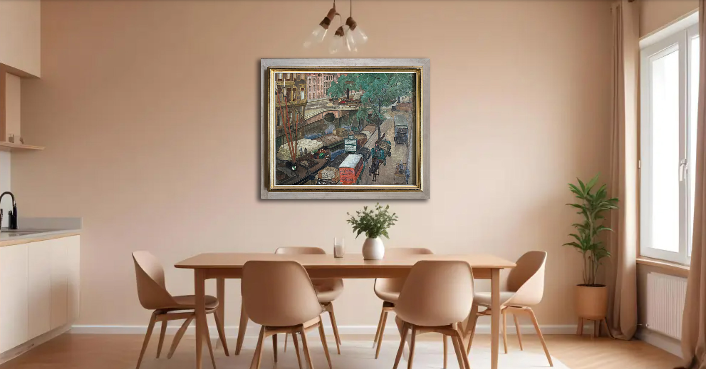 Bedrijvigheid op de Kloveniersburgwal  zonder lijst