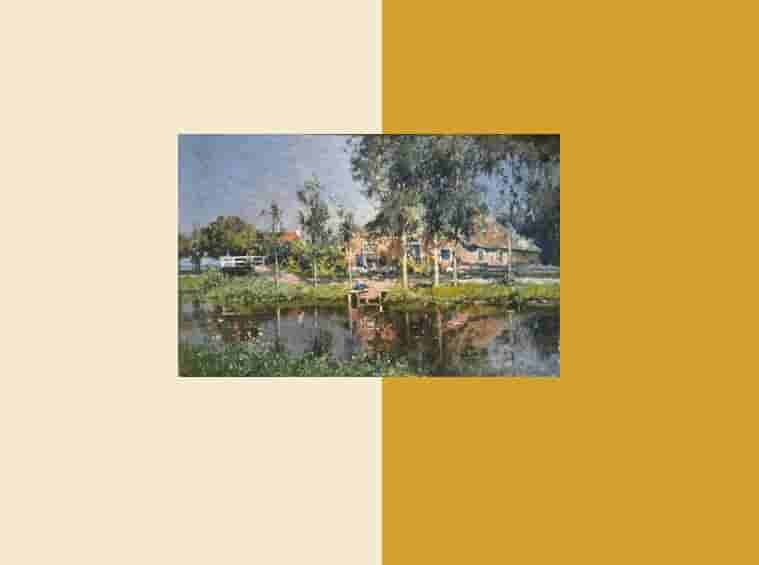 Vreedenburgh met gele achtergrond
