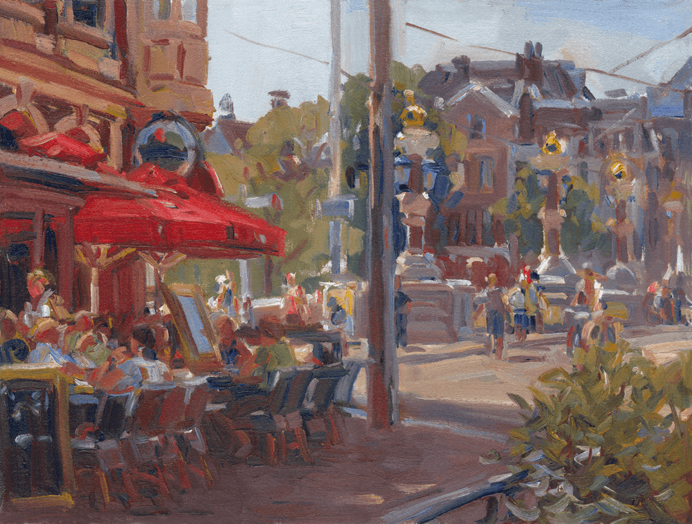 Hans Versfelt: terras Blauwbrug