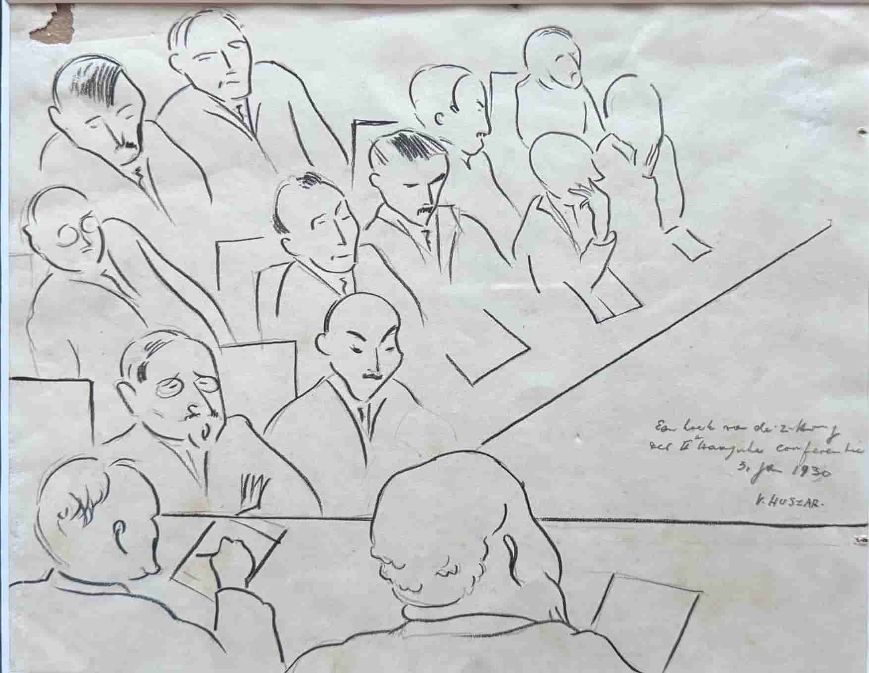 Een hoek van de conferentieruimte