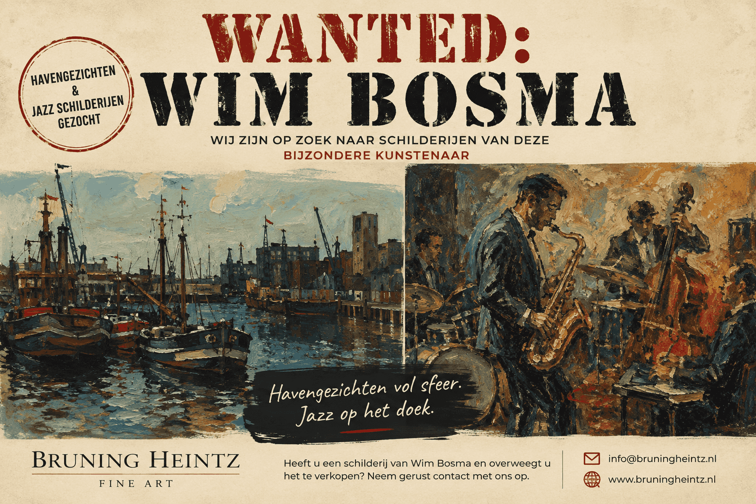Wim Bosma: wij zijn op zoek naar schilderijen van deze bijzondere kunstenaar