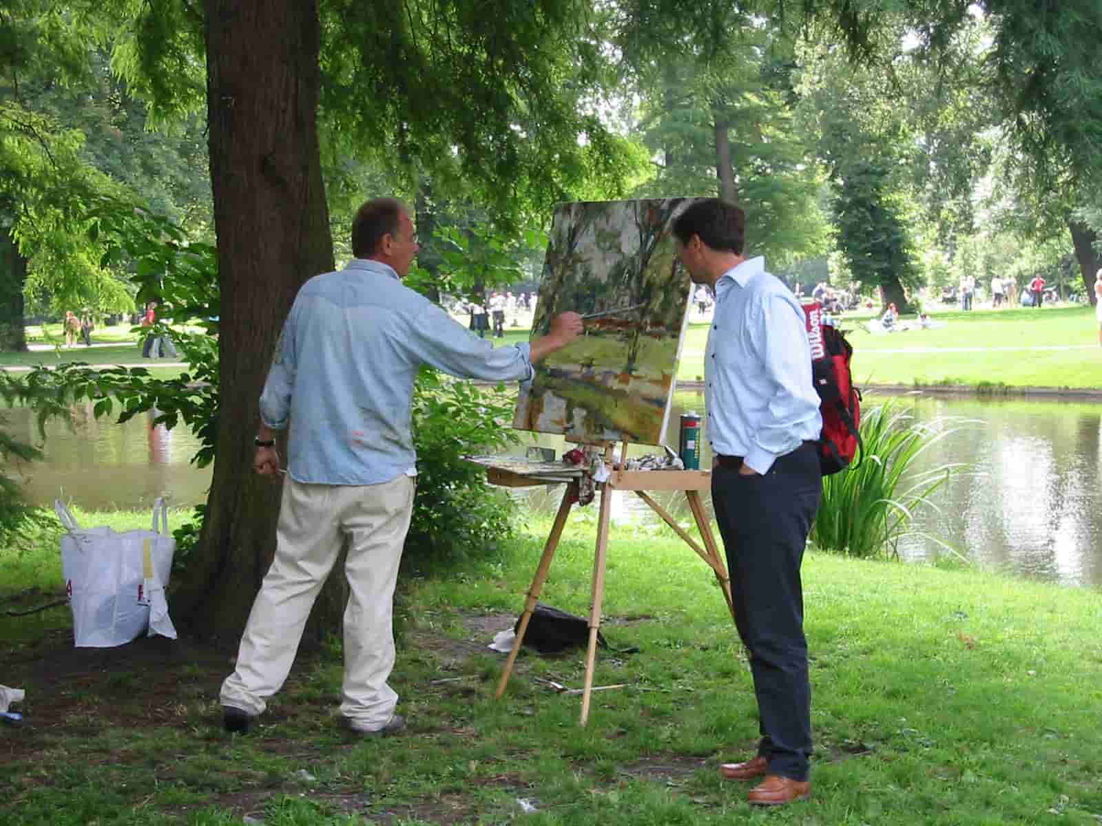 Hans & Jurgen in het Vondelpark