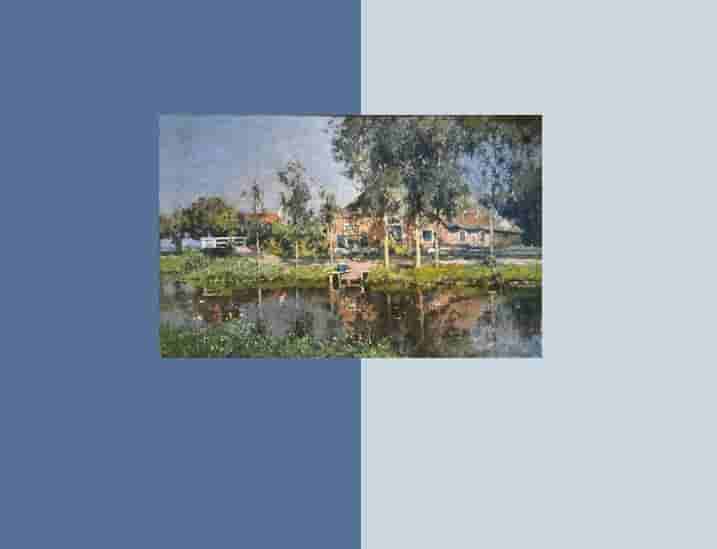 Vreedenburgh met blauwe achtergrond
