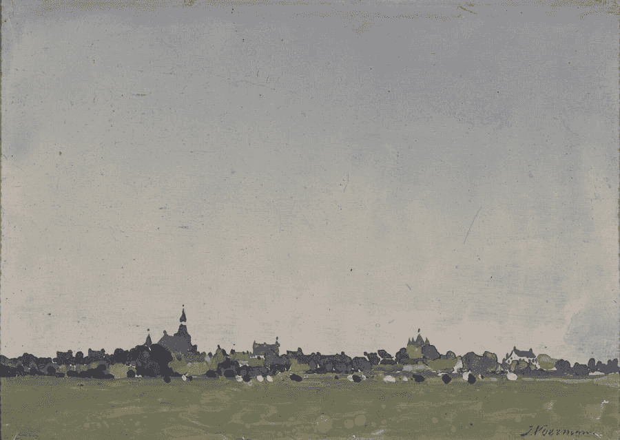 Gezicht op Hattem, Jan Voerman Sr. Museum Boymans van Beuningen