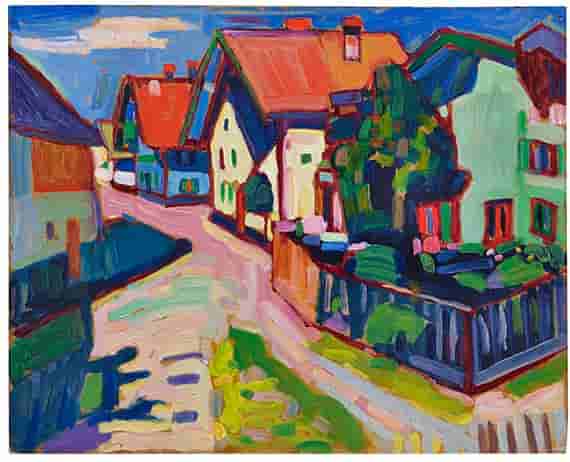 Murnau in 1909 door Kandinsky
