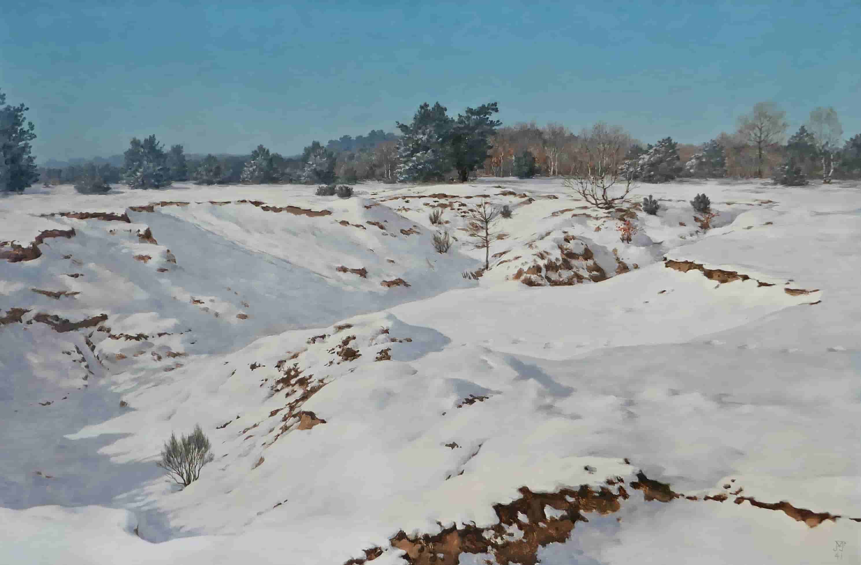 1941: Sneeuwlandschap 60 x 90 cm