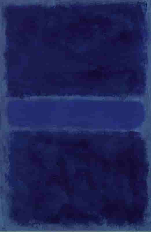 Mark Rothko, blue on blue, 1968