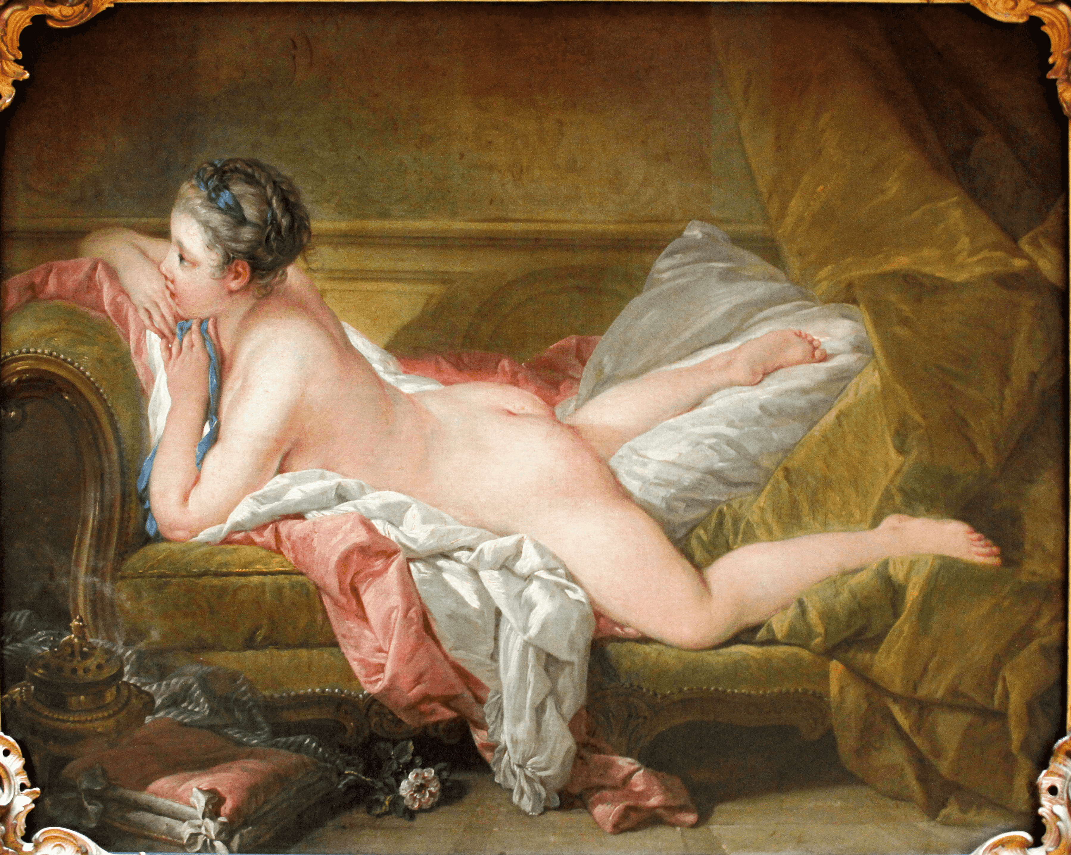 François Boucher: rustend meisje