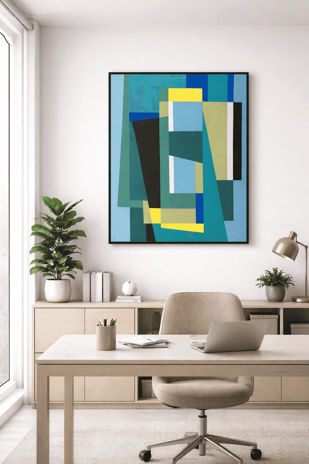 Joost Baljeu - Geometrische compositie (1955) (in interieur)