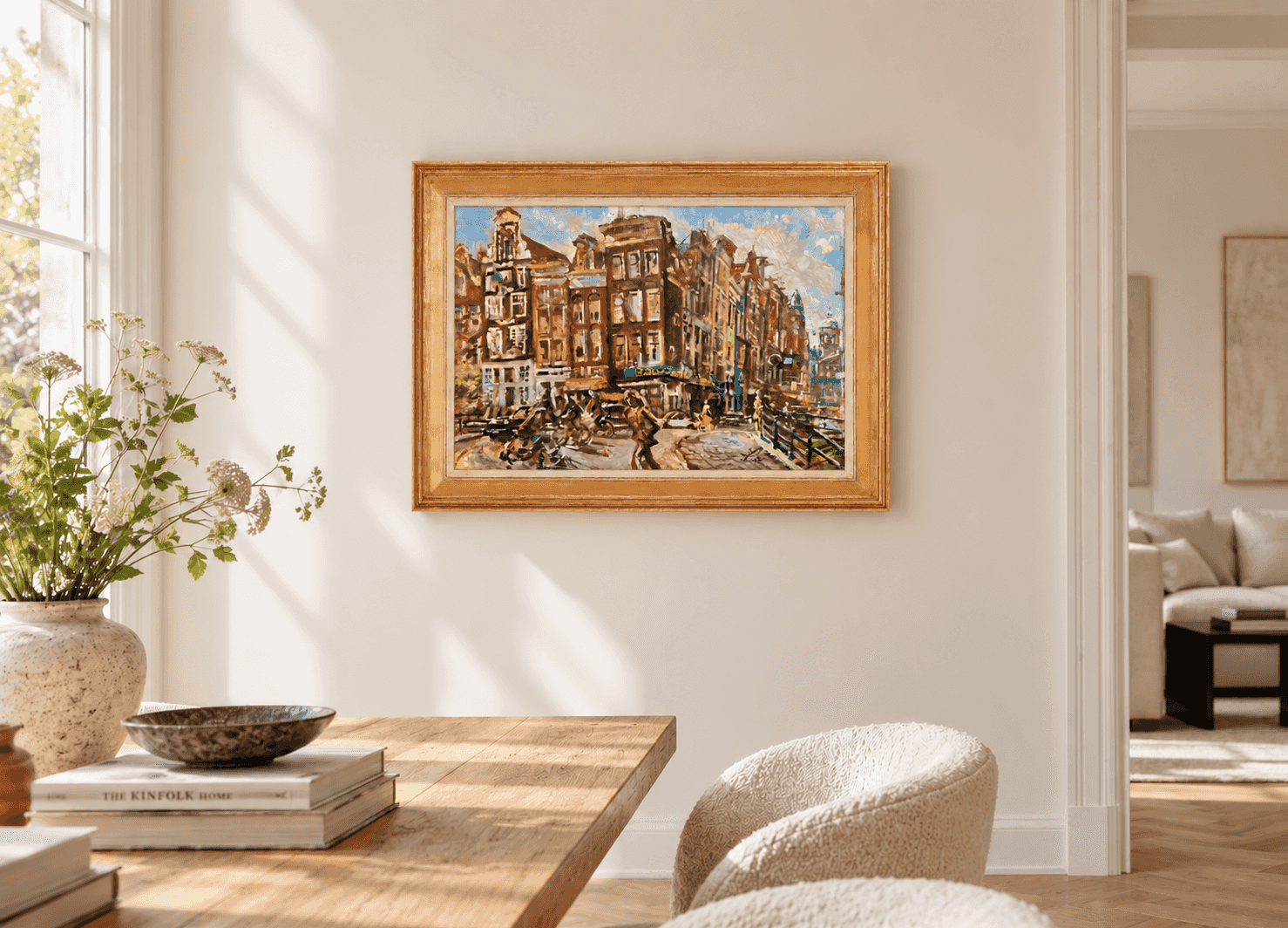 Erasmus Bernard von Dülmen-Krumpelman - Damstraat, Amsterdam, 1972 (in interieur)
