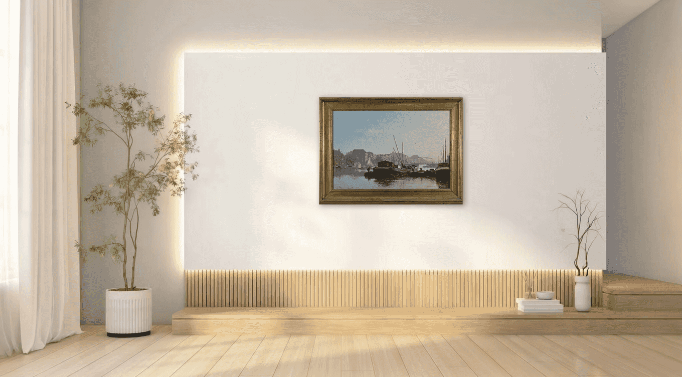 Cornelis Vreedenburgh - Ochtendstemming aan de Amstel rivier (in interieur)