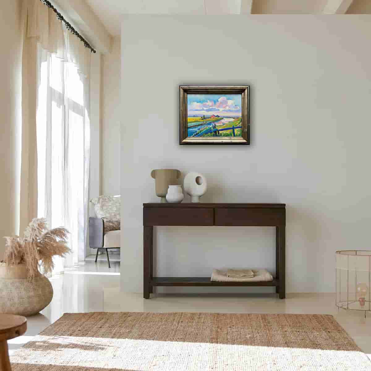 Freek van den Berg - Rivierlandschap (IJssel) (in interieur)