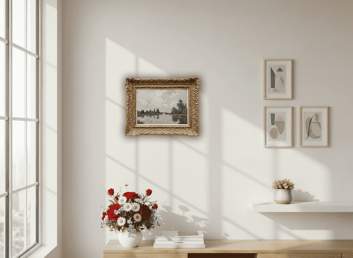 Cornelis Vreedenburgh - Riviertje in het Groene Hart (in interieur)