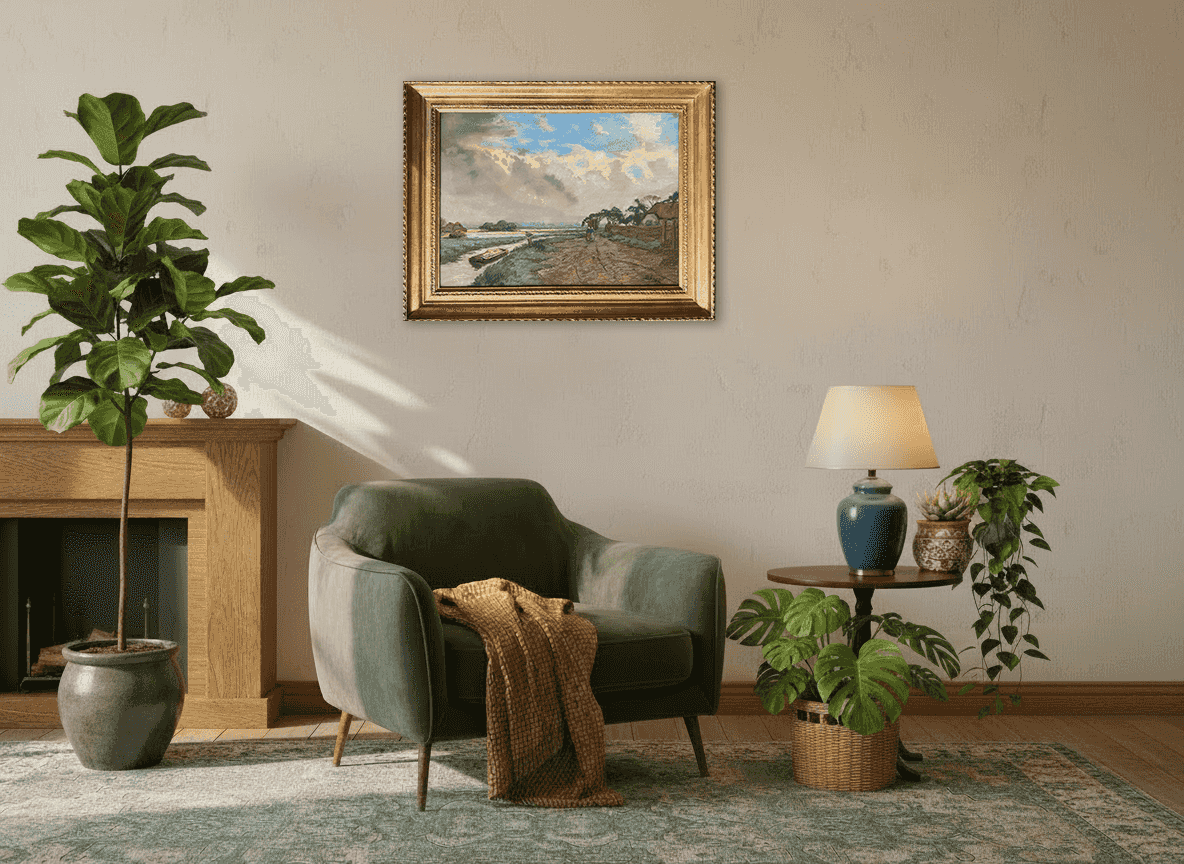 Ben Viegers - Bollenvelden bij Hillegom (in interieur)