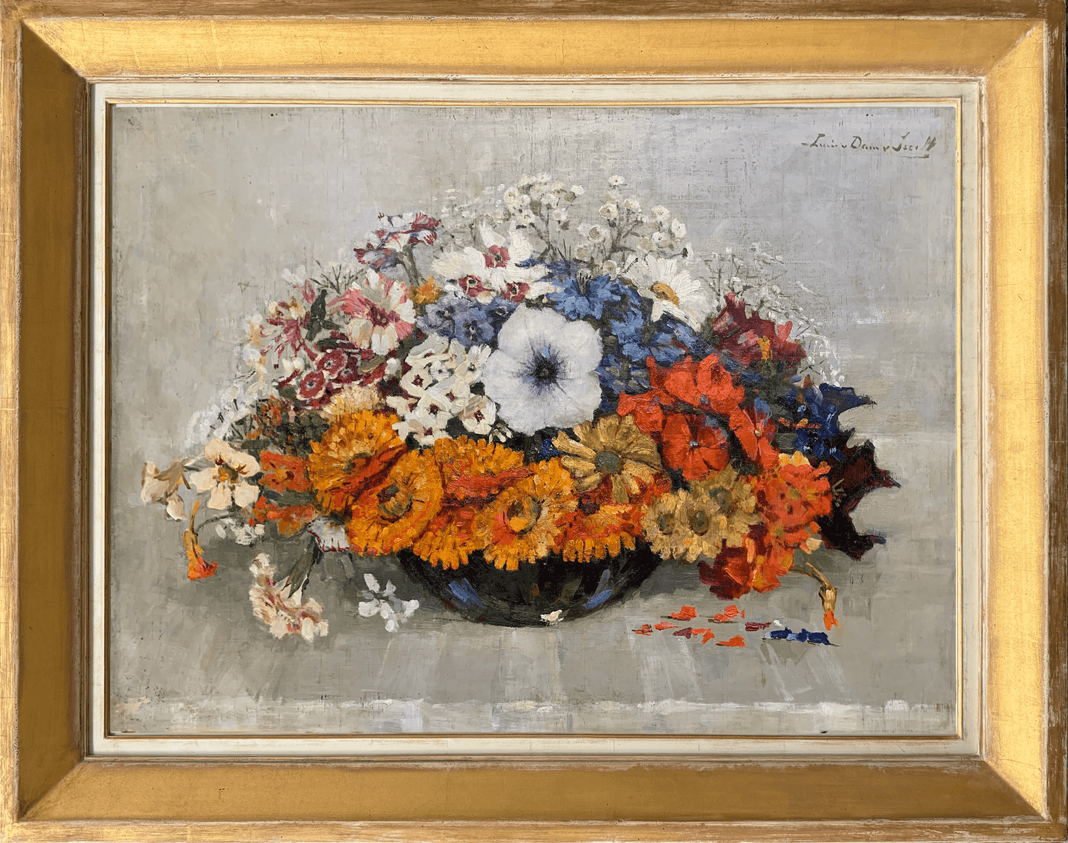 Lucie van Dam van Isselt - Pronkboeket (met lijst)