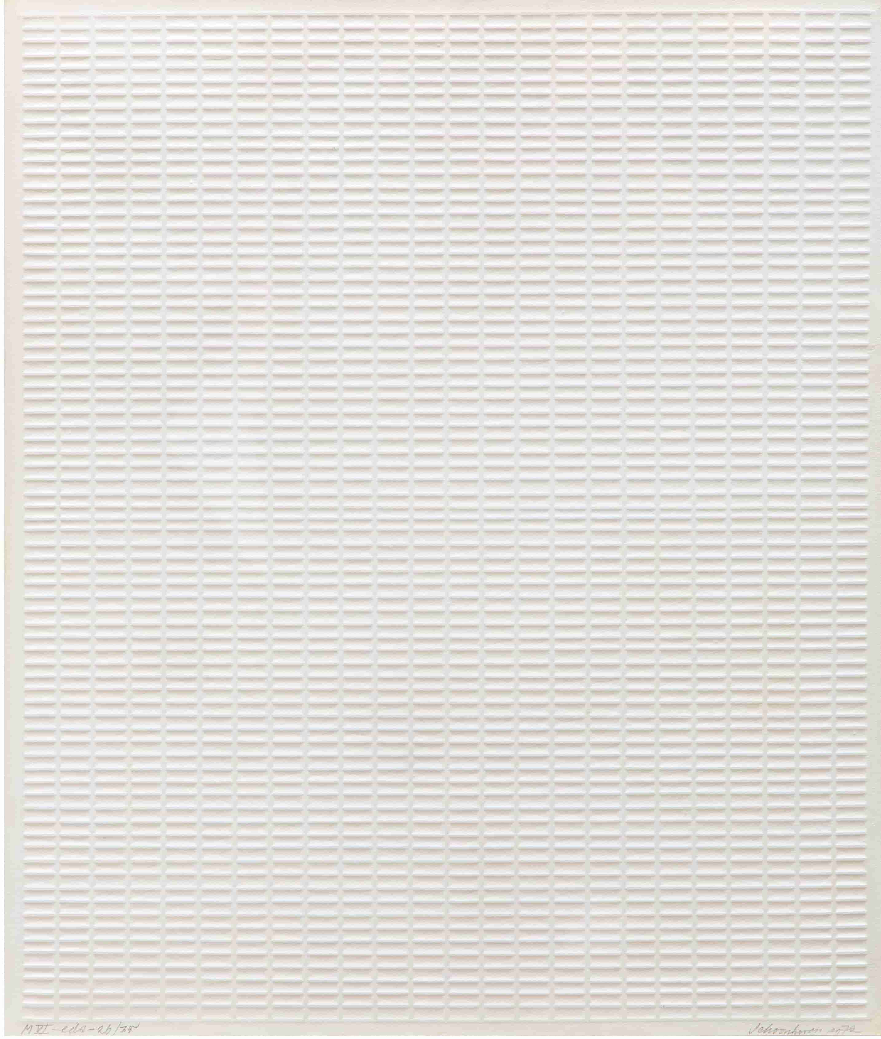Jan Schoonhoven - Geprägte Strukturen (M I–VIII) (1972) (in het echt)