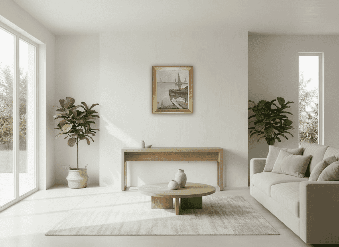 Anthony Pieter Schotel - Botter met vissersschepen (in interieur)