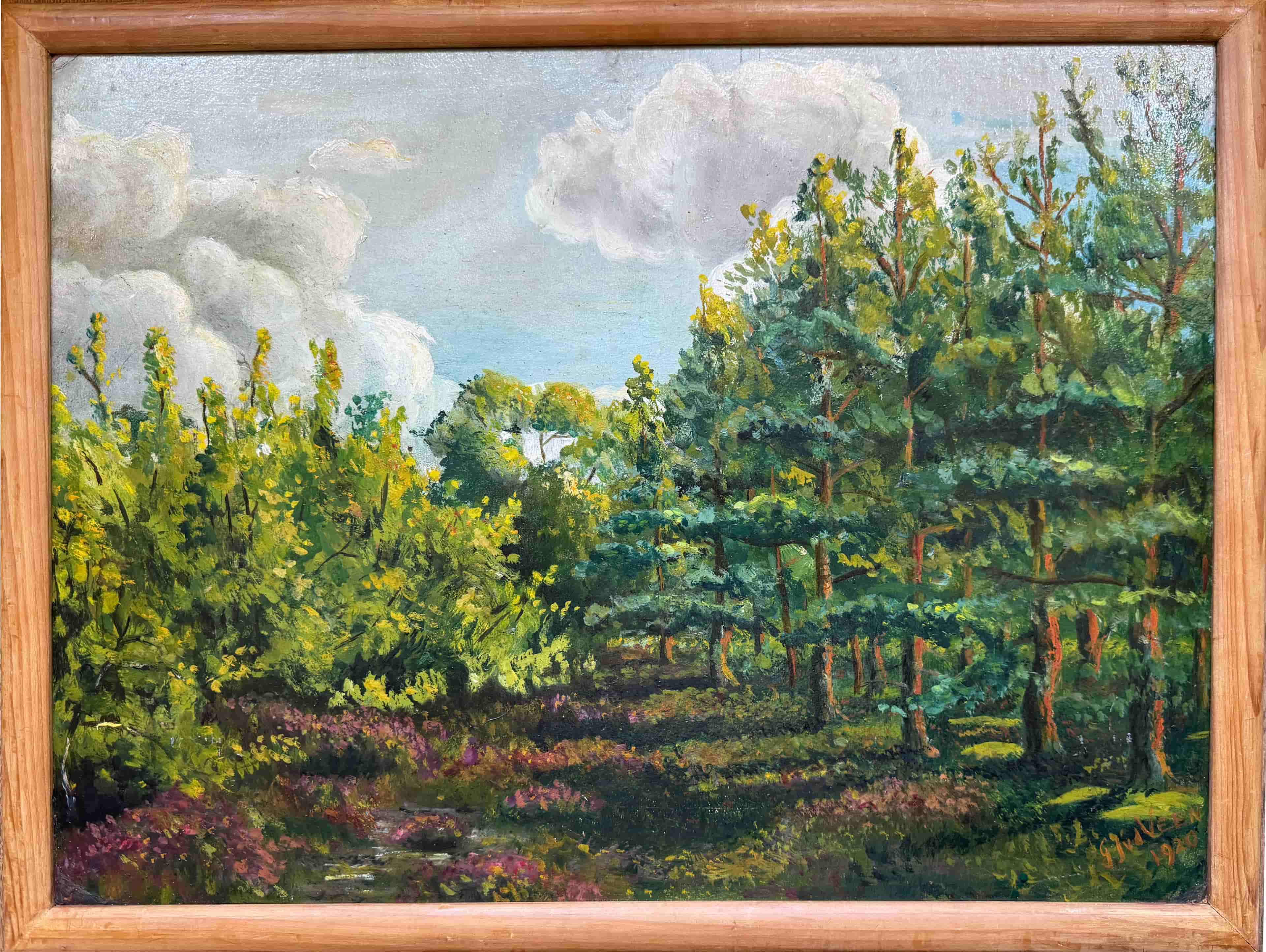 Gerrit van der Veen - Bosgezicht (met lijst)