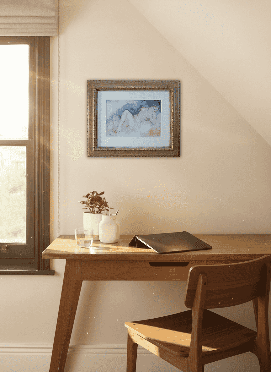 Toon Kelder - Liggend naakt (in interieur)