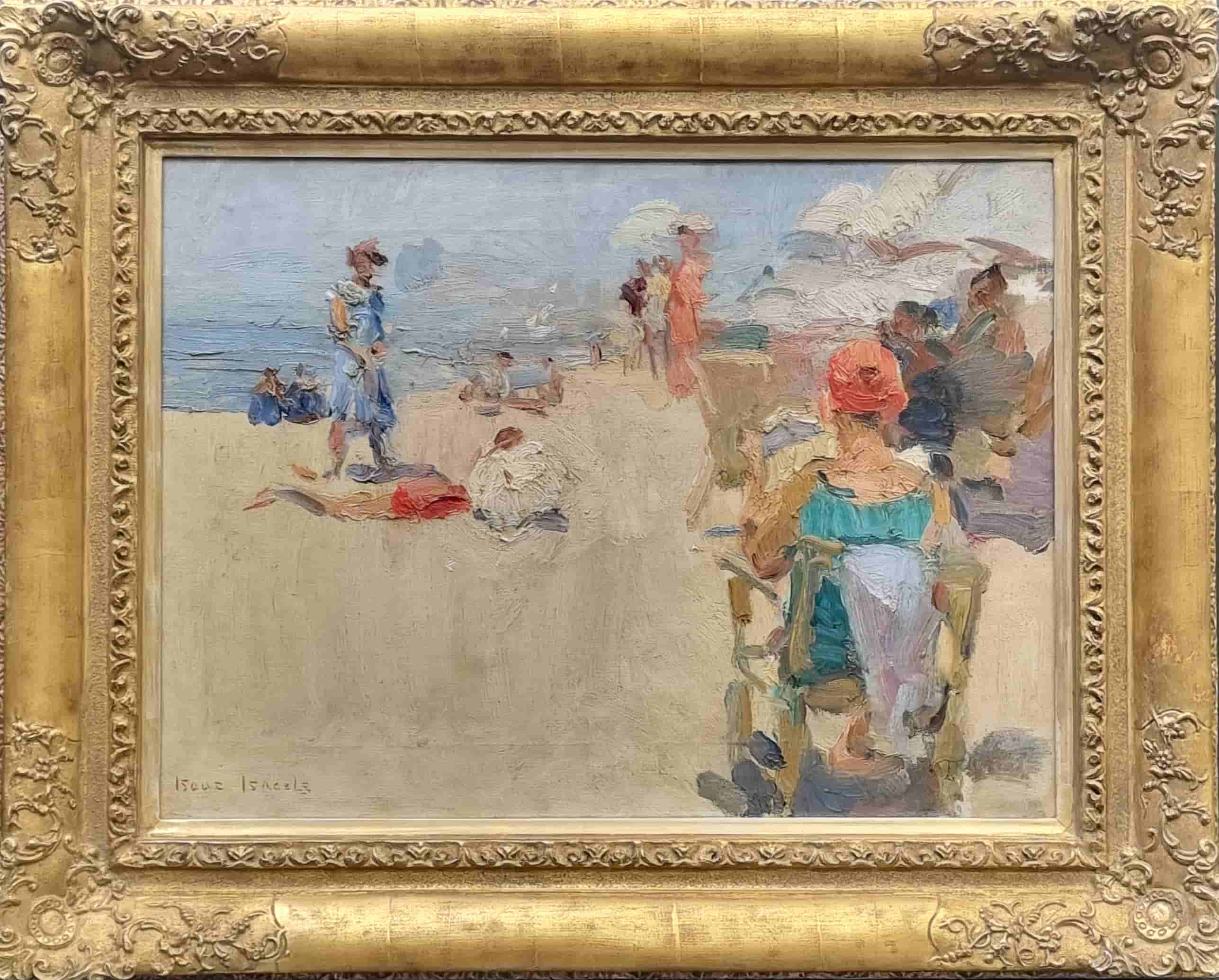 Isaac Israëls - Strandgezicht bij Viareggio (met lijst)