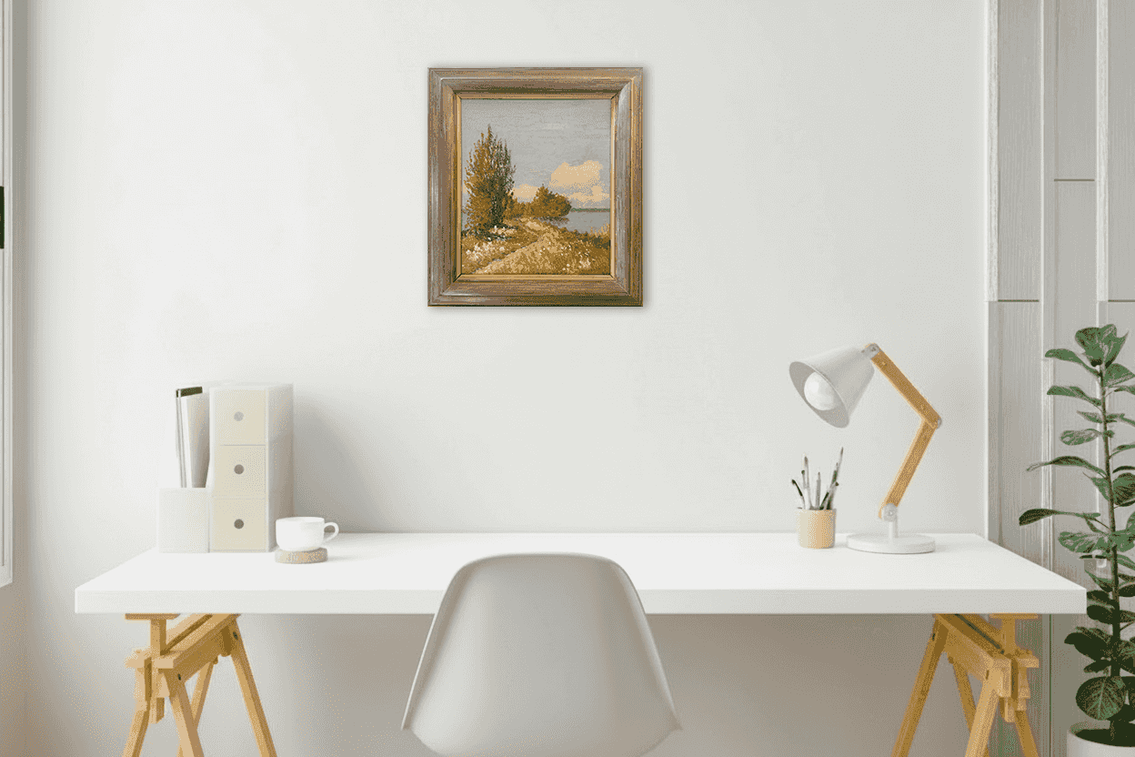 Dirk Smorenberg - Lambrechstkade in Loosdrecht (in interieur)