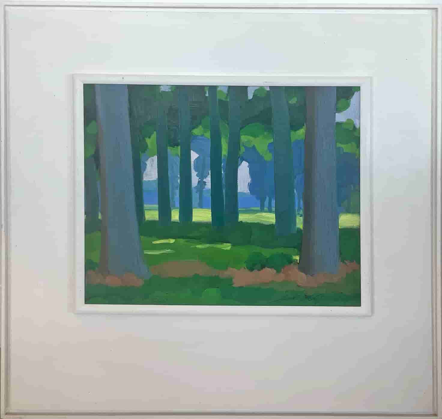 Jentsje Popma - Bomenrij bij landgoed de Eese (met lijst)