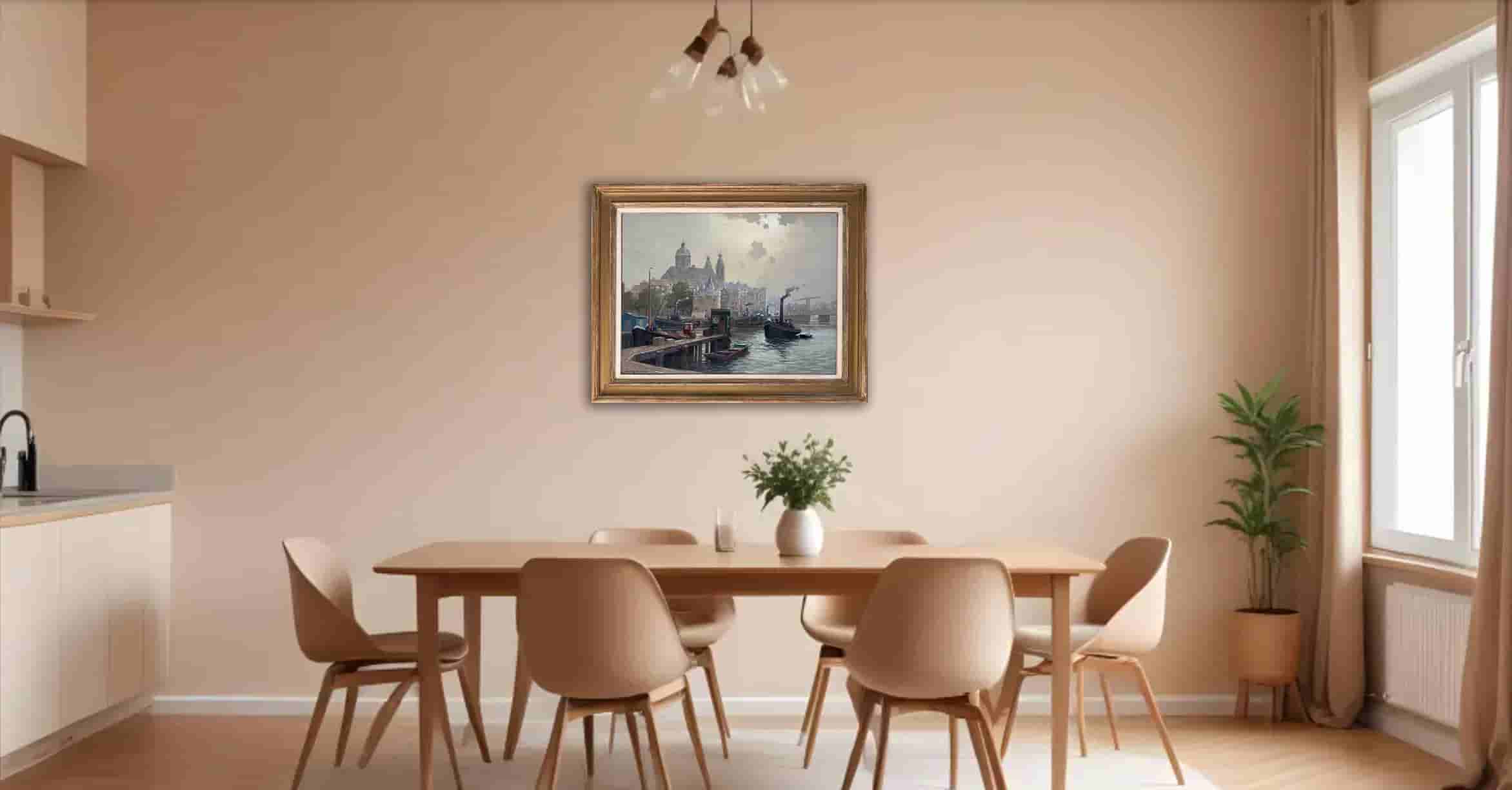 Jan Knikker junior - Open havenfront Amsterdam (in interieur)