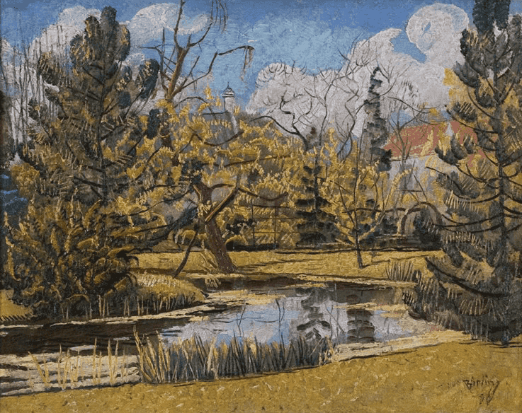 Herman Bieling - Park te Hillegersberg (zonder lijst)