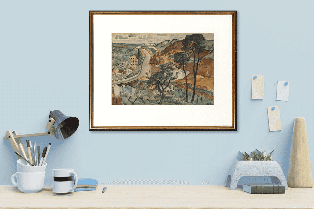 Harmen Meurs - Panoramisch uitzicht op het Andalusische stadje Alcalá (in interieur)