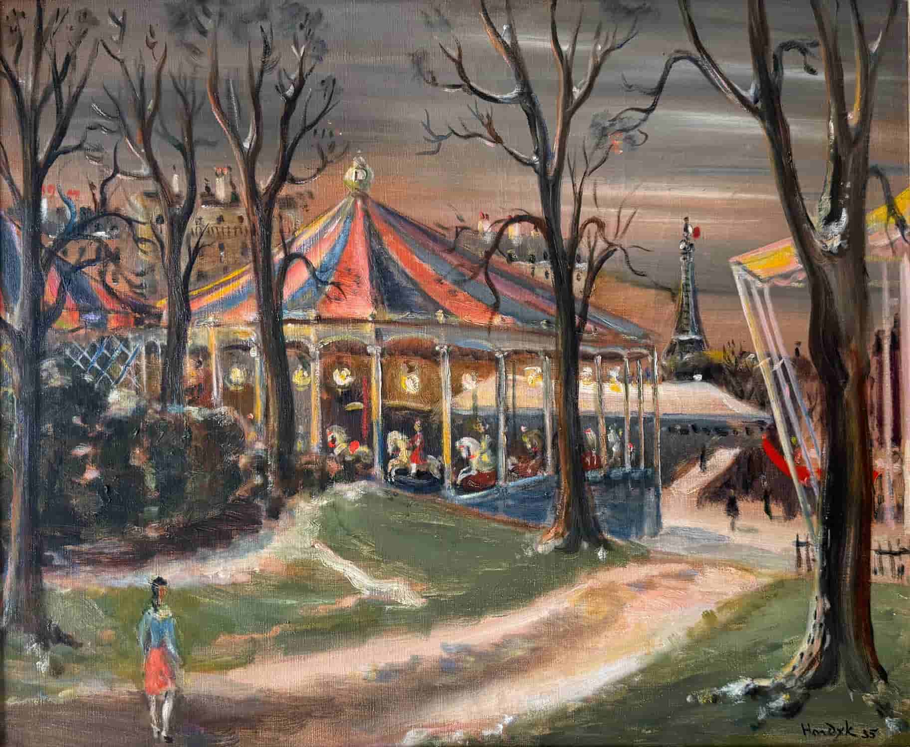 Gerard Hordijk - Kermis in Parijs