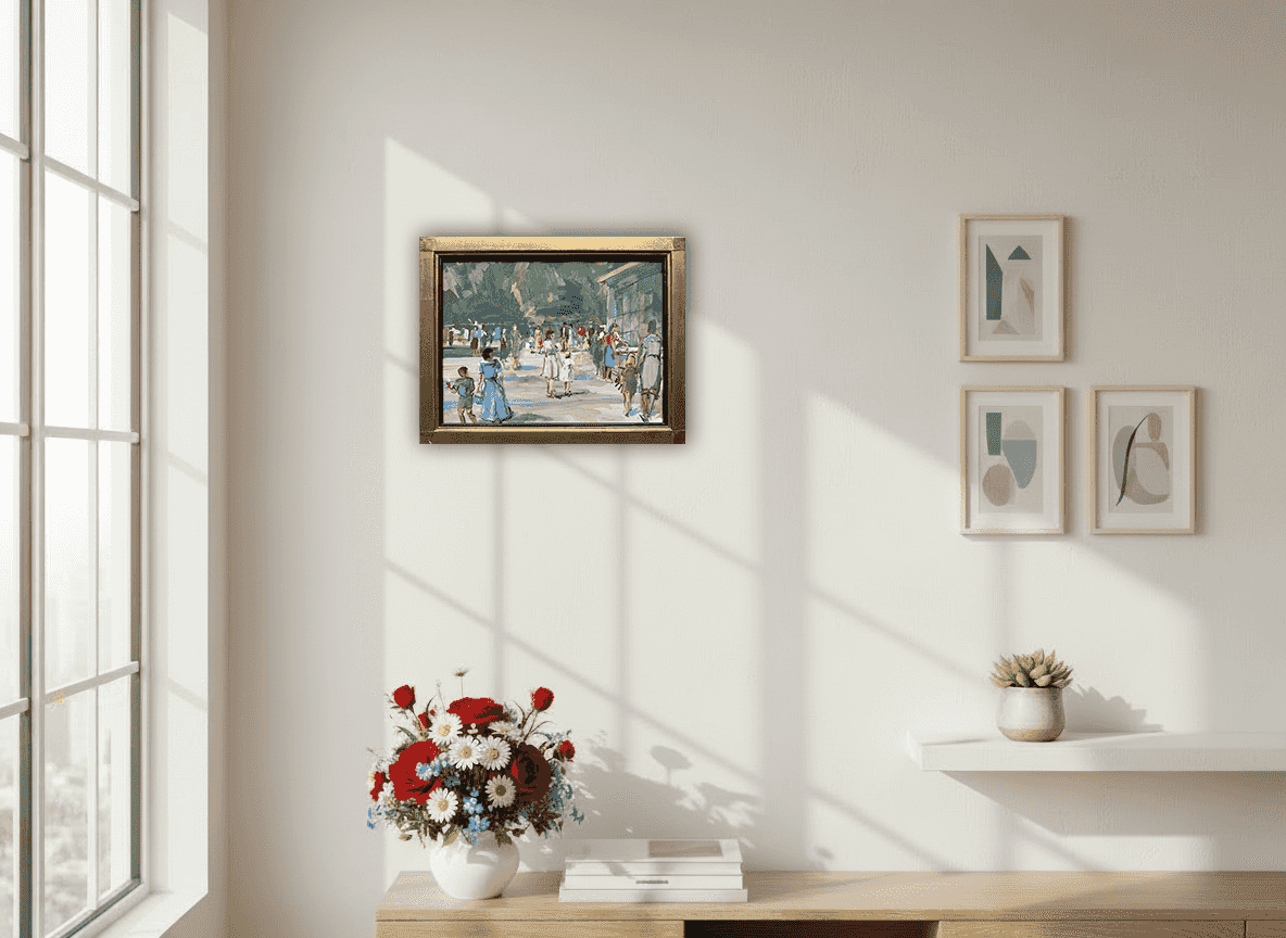 Carl Fahringer - Zomerdag in de dierentuin (in interieur)