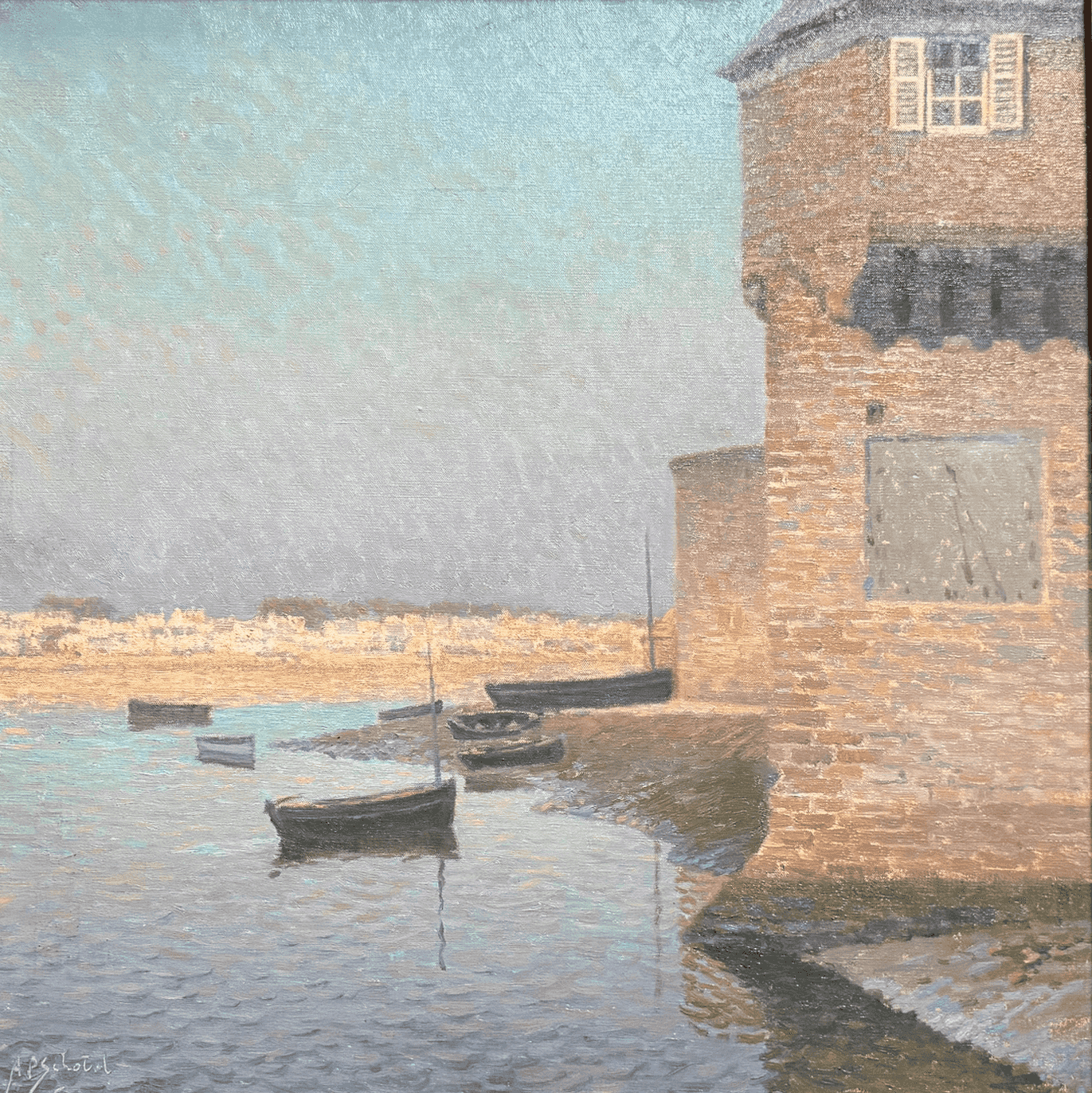 Anthony Pieter Schotel - Gezicht op Saint-Malo 1936 (zonder lijst)