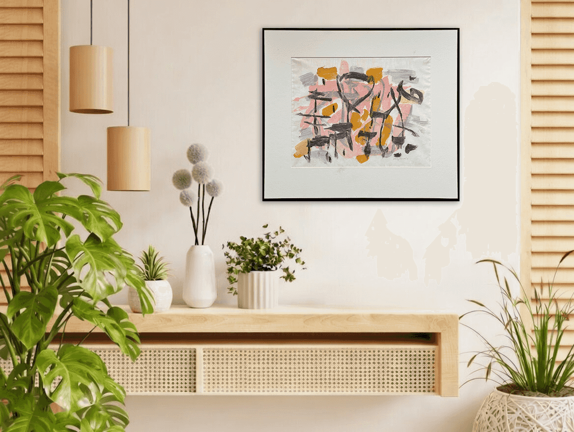 Willy Boers - Muzikale abstracte compositie (in interieur)