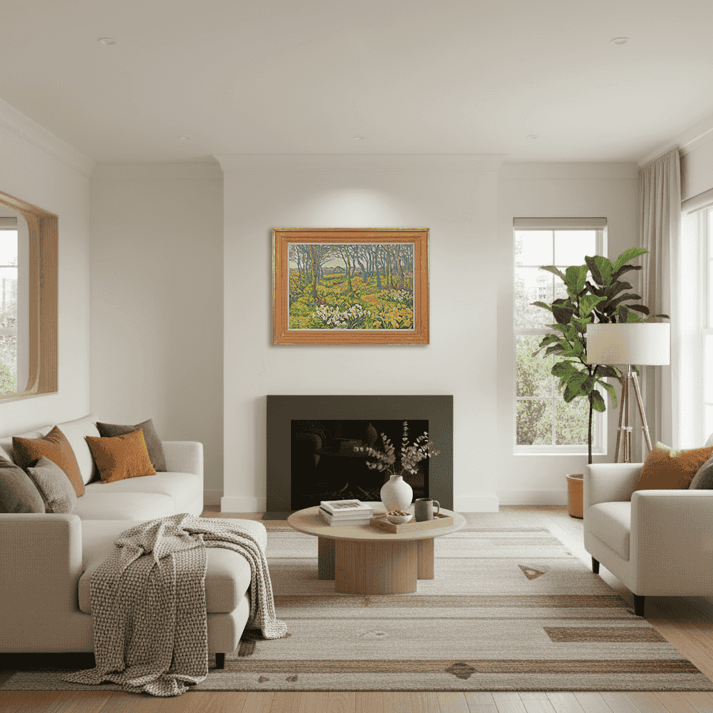 Ad Blok van der Velden - Bosje op Texel (in interieur)