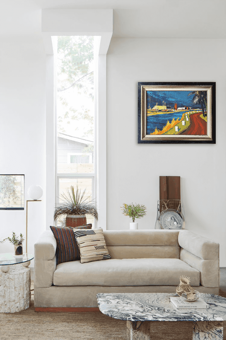 Jannes de Vries - Het Boterdiep bij Bedum op een winterse avond (in interieur)