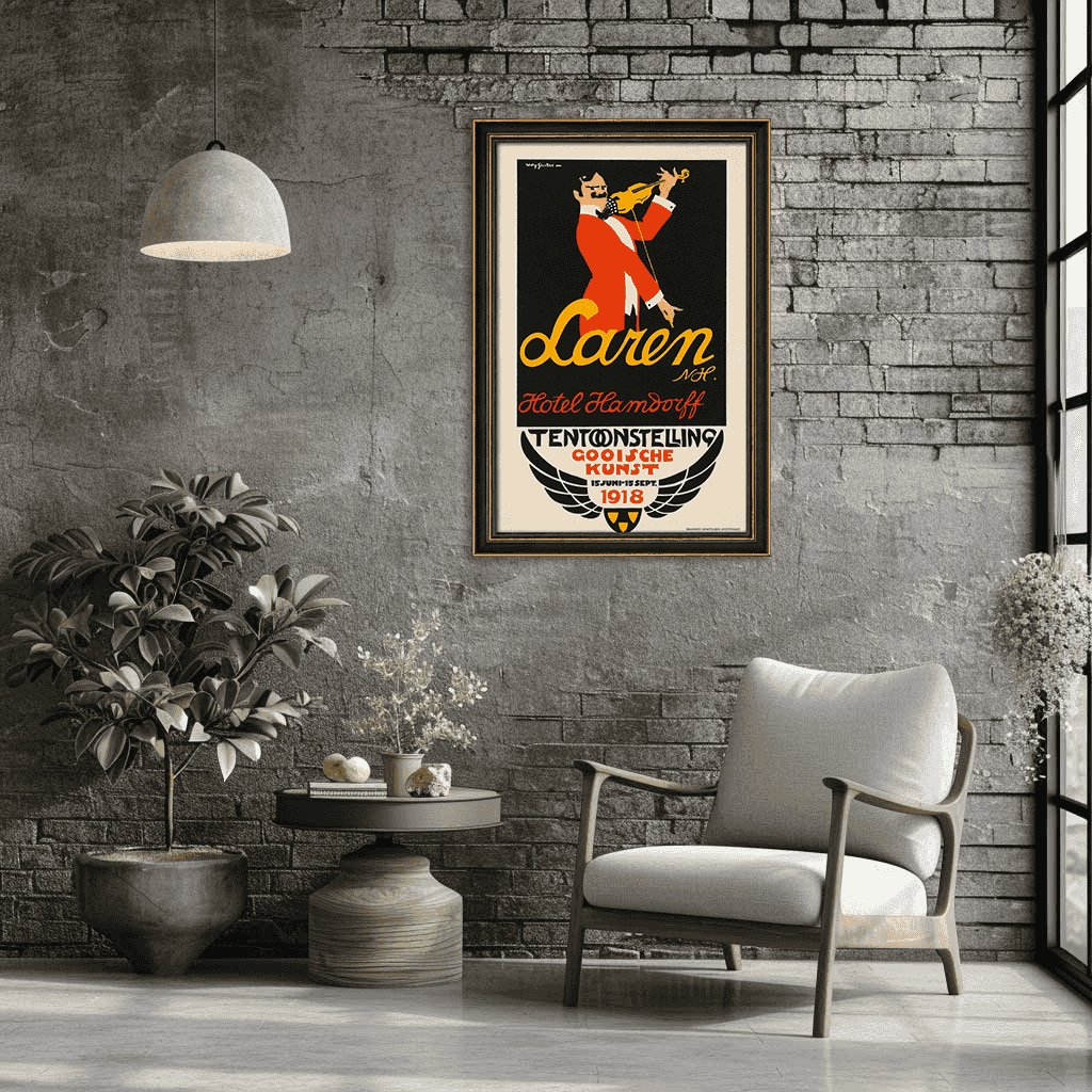 Willy Sluiter - Affiche hotel Hamdorff 1918 (in interieur)
