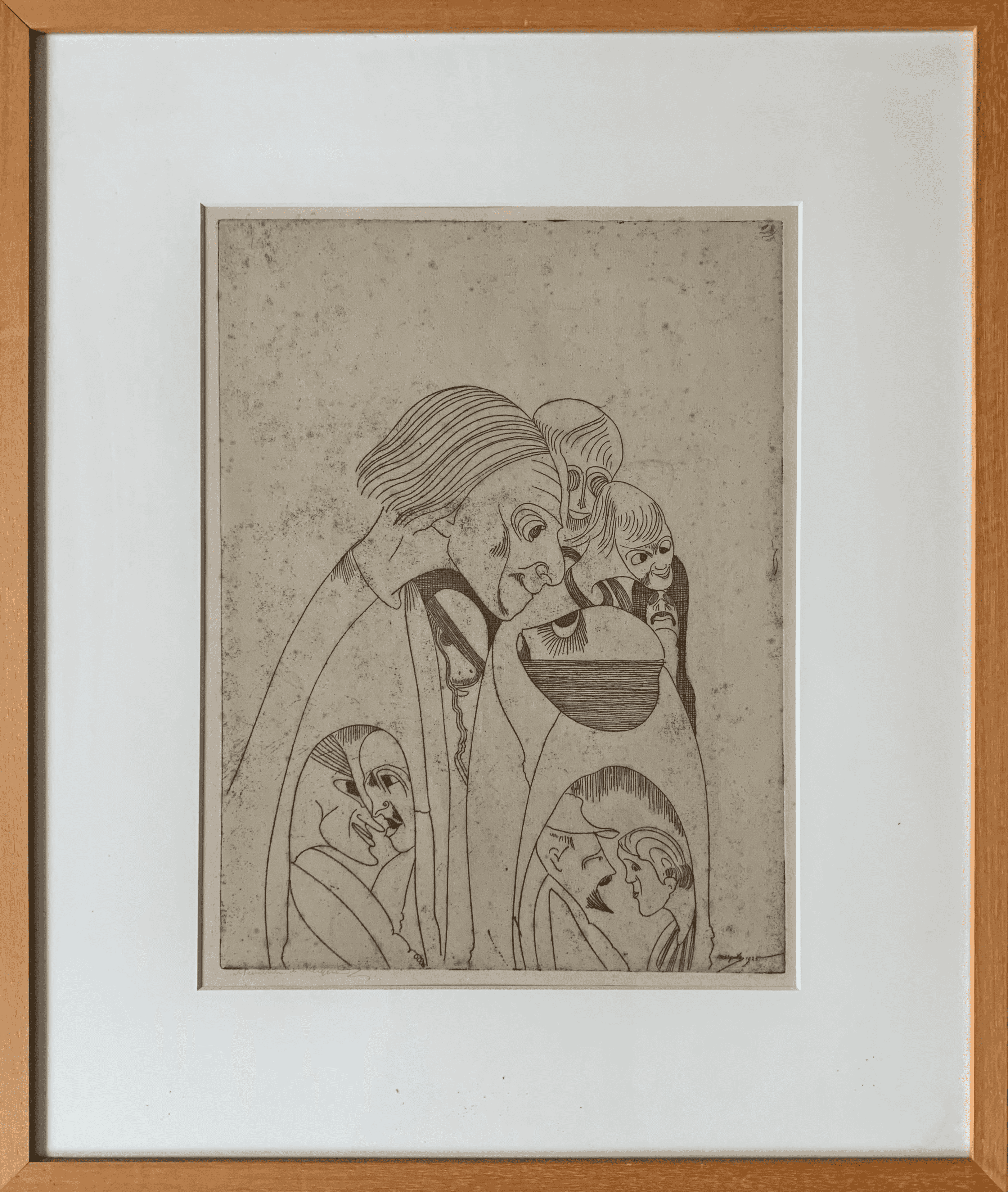 Samuel Jessurun de Mesquita - 'Sensitivistische verbeelding' (1) (met lijst)