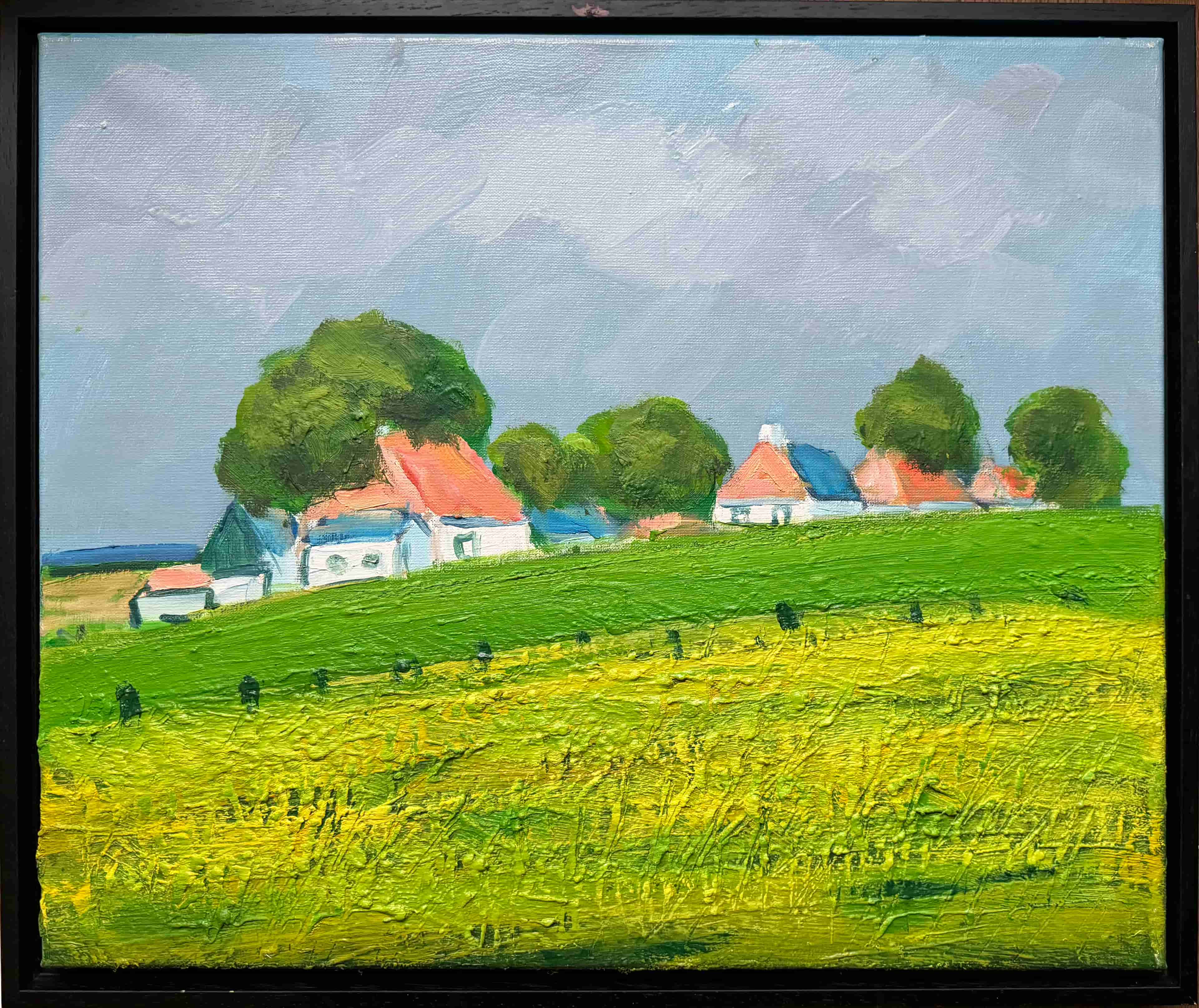Wim van der Veer - Dorp in de Bilthoek (met lijst)