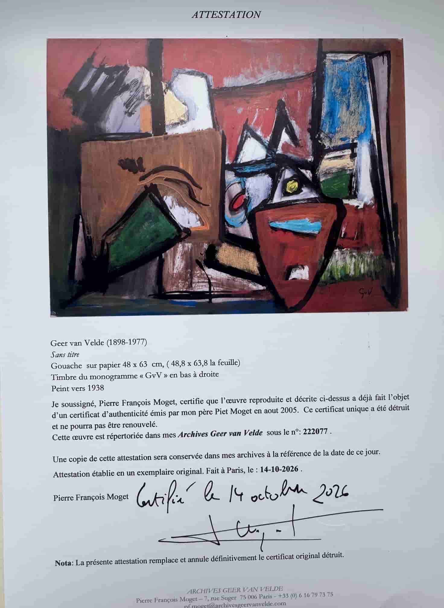 Geer van Velde - Composition (1935–1938) (in het echt)