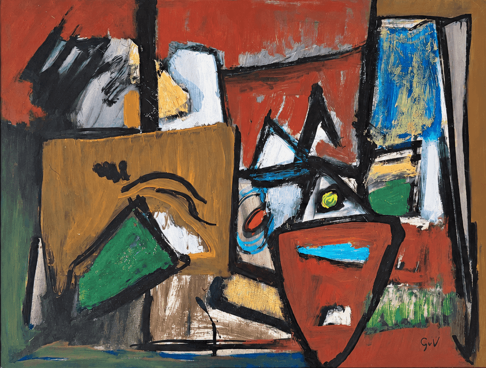 Geer van Velde - Abstracte compositie (1935–1938) (zonder lijst)