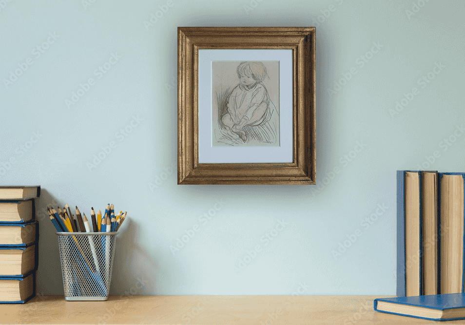 Kees van Dongen - Dochter Dolly op 2-jarige leeftijd (in interieur)