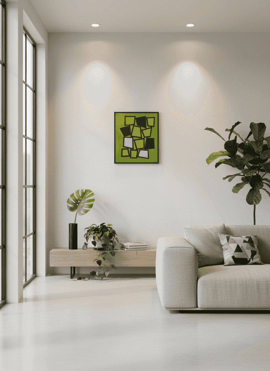 Siep van den Berg - Abstracte compositie (in interieur)