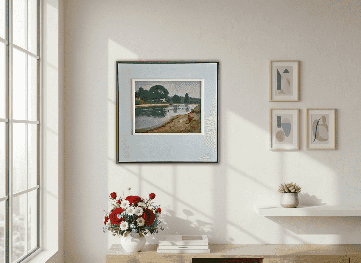 Jentsje Popma - Riviertje ergens in Friesland (in interieur)