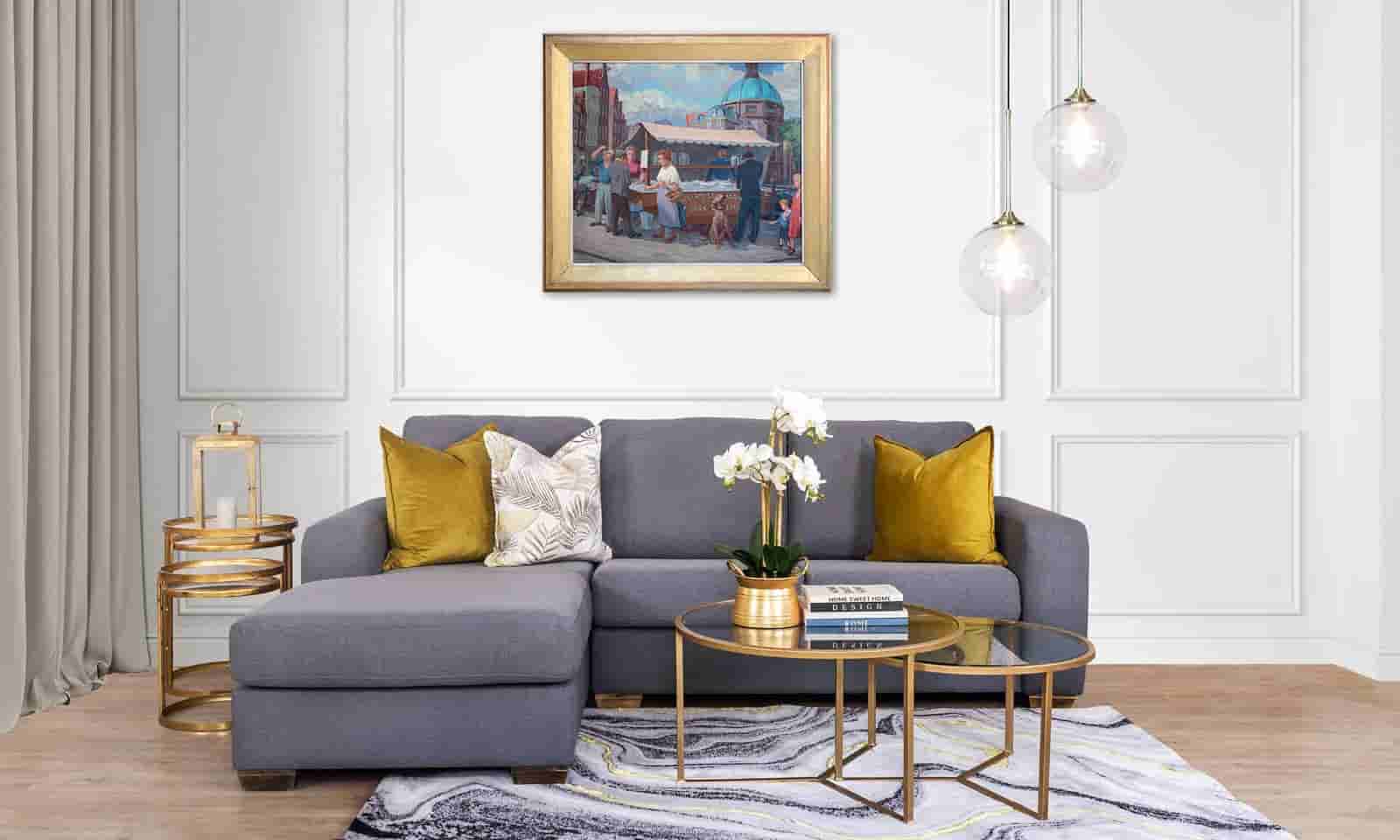 Henk Melgers - Haringkar op de Haarlemmersluis te Amsterdam (in interieur)