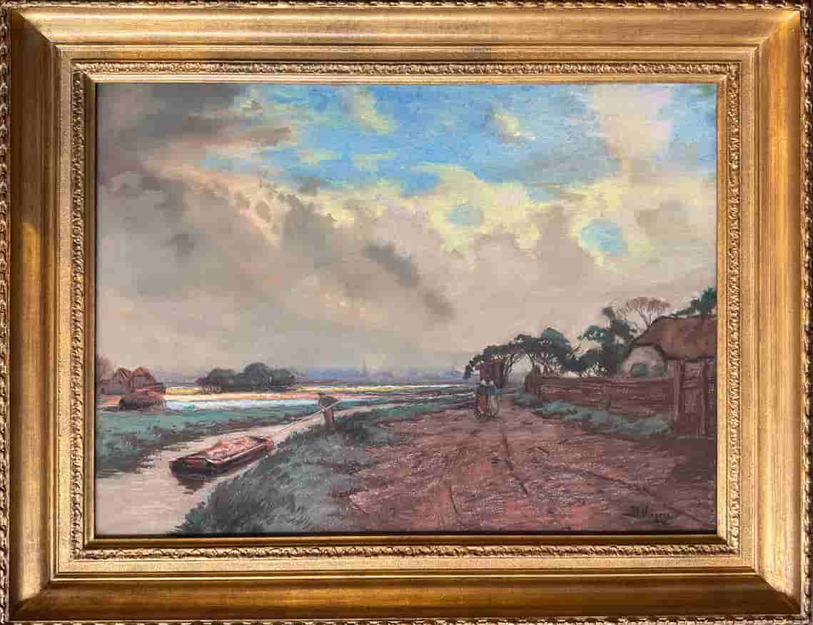 Ben Viegers - Bollenvelden bij Hillegom (met lijst)