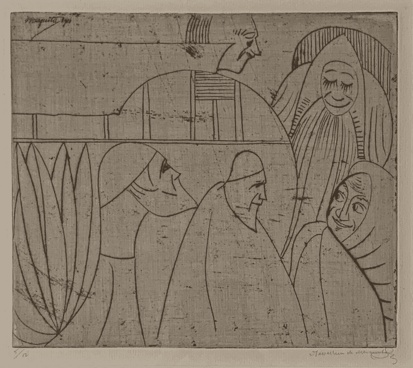 Samuel Jessurun de Mesquita - 'Sensitivistische verbeelding' (2) (zonder lijst)