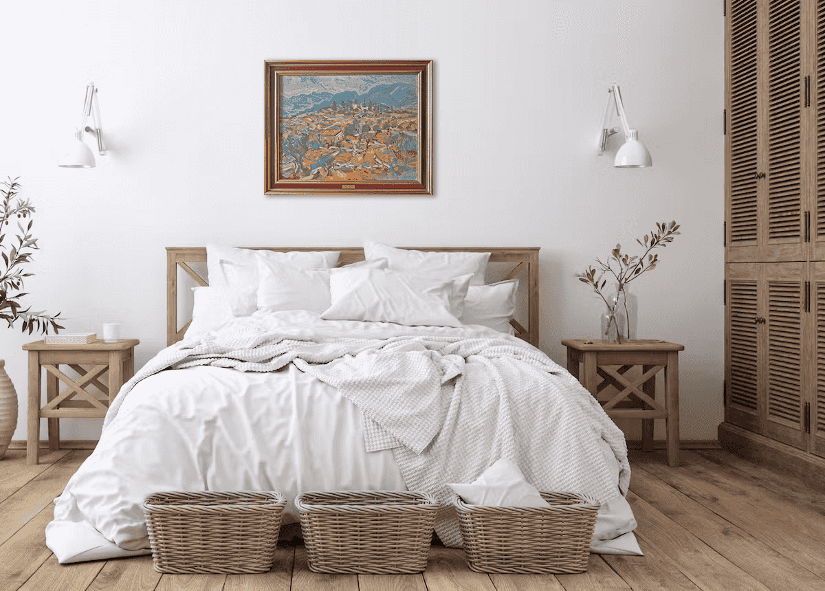 Wilhelm Kaufmann -  Provençaals heuvellandschap (in interieur)