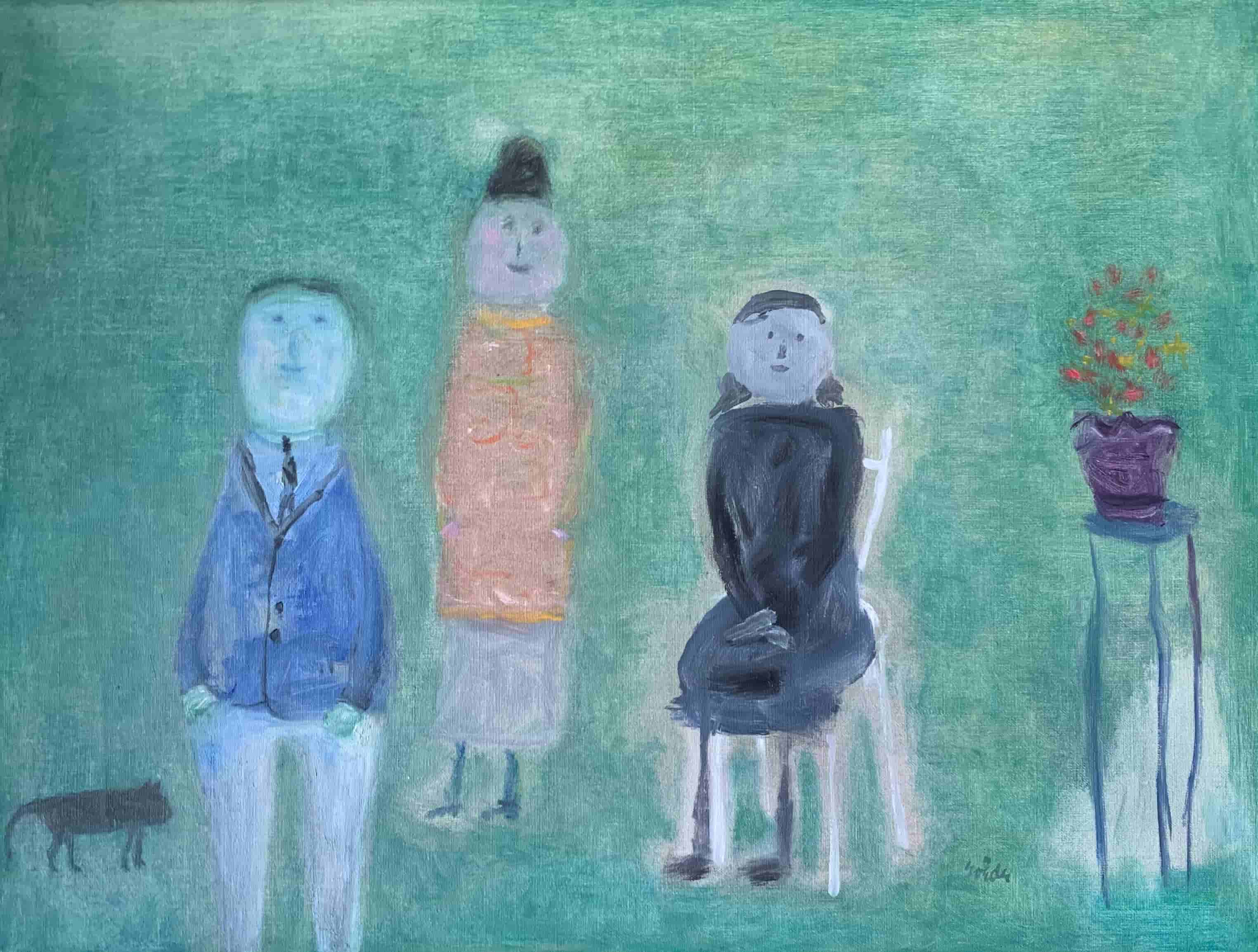 Jan Roëde - A happy family (zonder lijst)