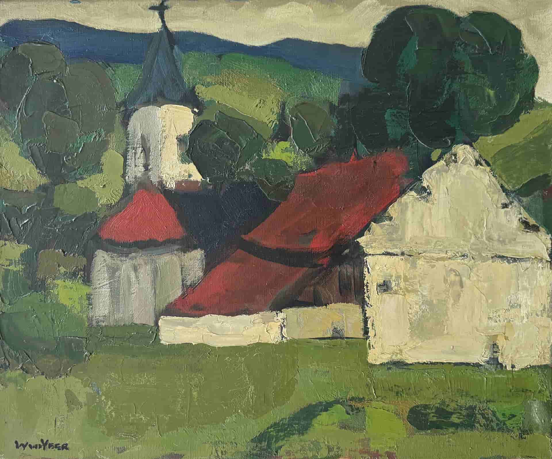 Wim van der Veer - Dorp in Frankrijk