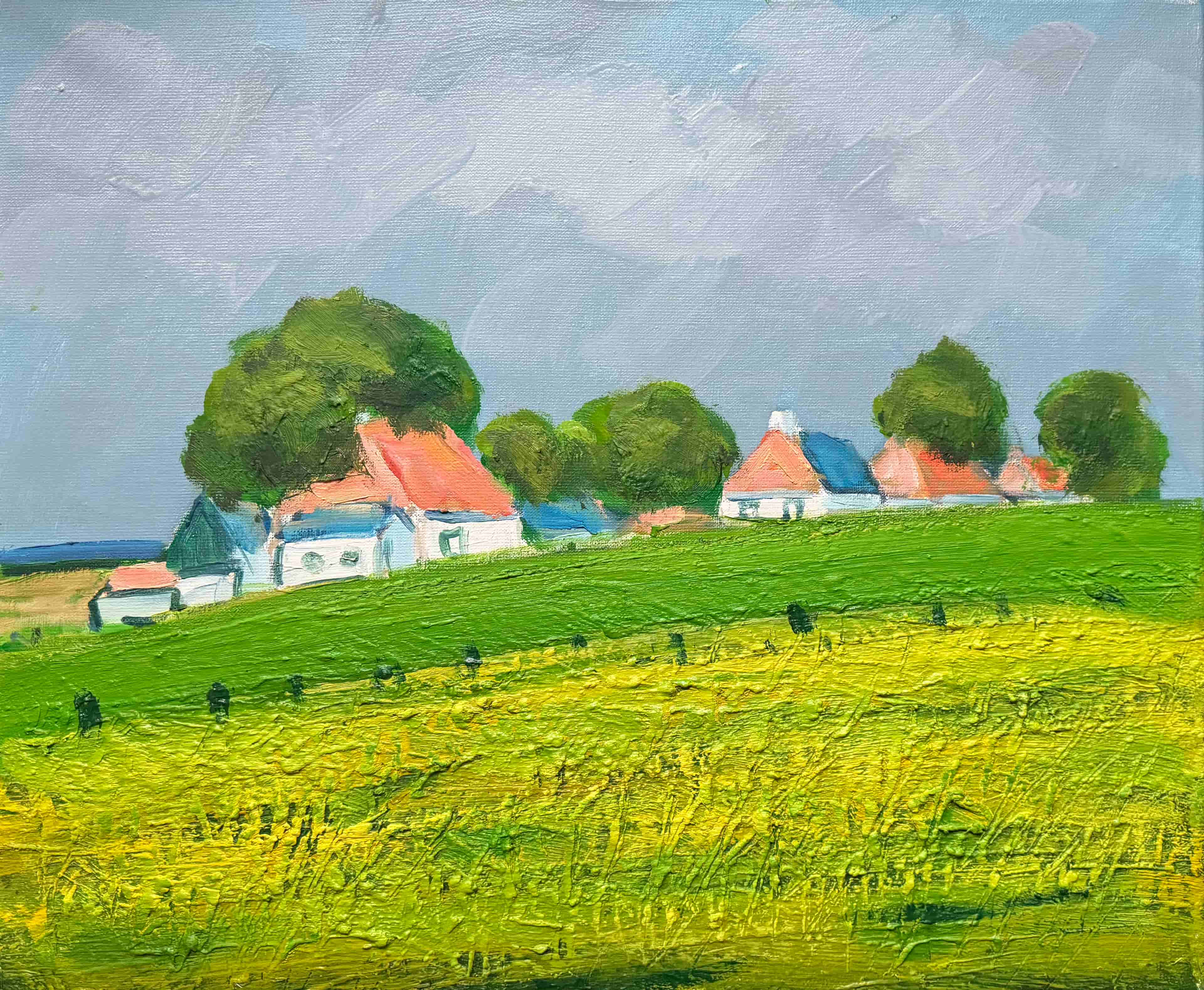 Wim van der Veer - Dorp in de Bilthoek (zonder lijst)